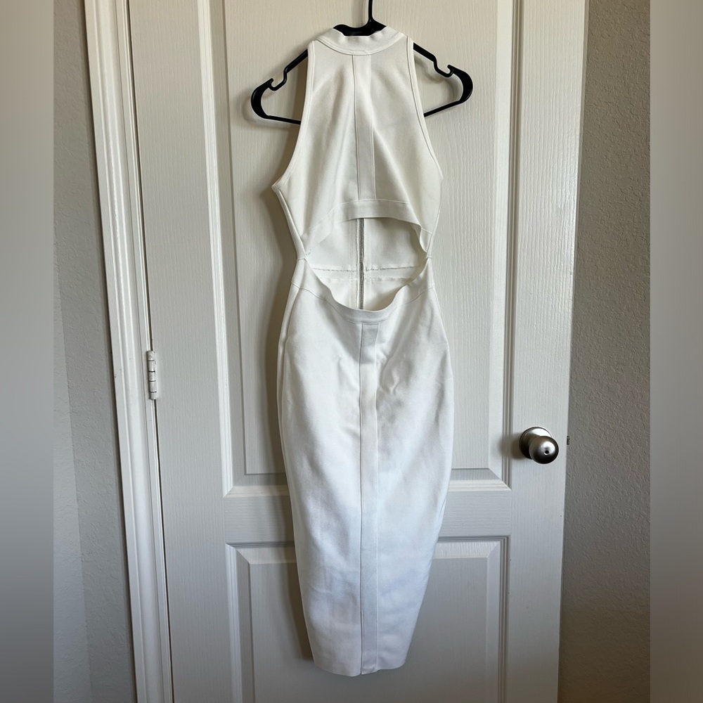 Forever 21 white bodycon midi dress